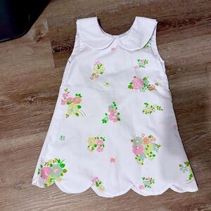 The Beaufort Bonnet Company Kids Dress - White with Floral Accents